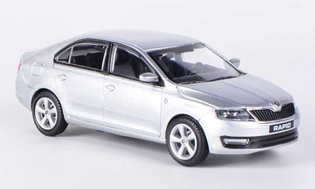 Skoda Rapid 1/43 Abrex greygrey 2012 diecast model cars