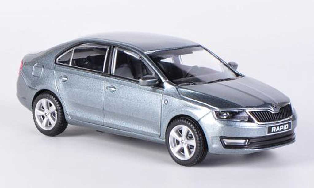 Skoda Rapid 1/43 Abrex anthrazit 2012 diecast model cars