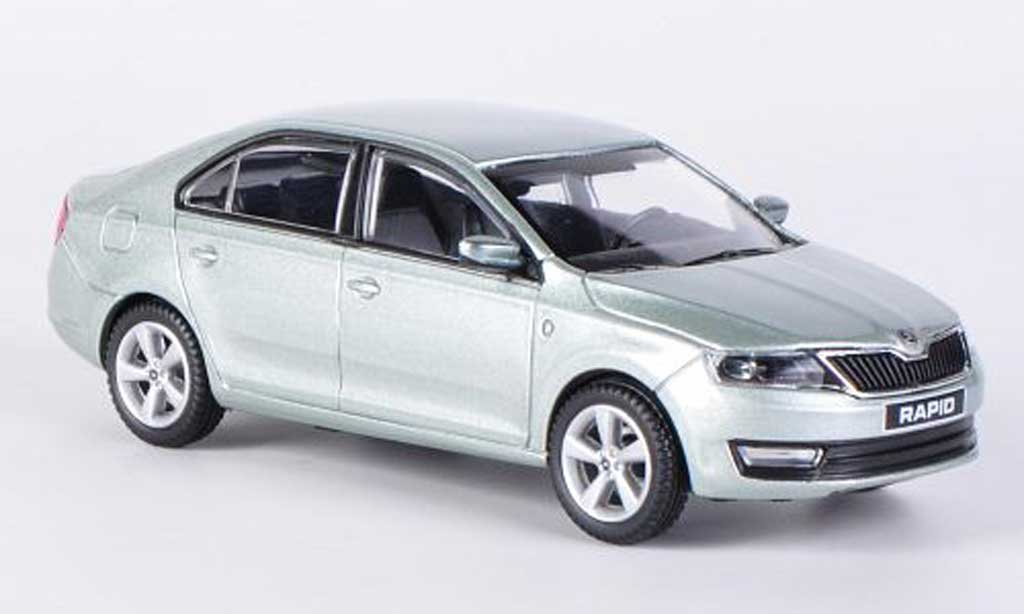 Skoda Rapid 1/43 Abrex greygrun 2012 diecast model cars