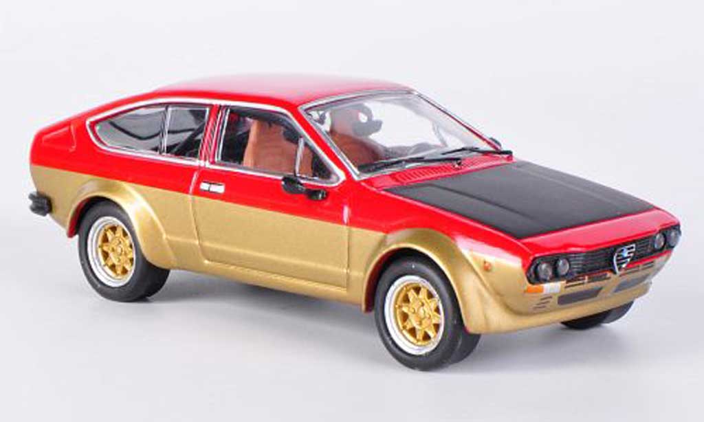 Alfa Romeo GT 2.0 1/43 M4 V 2.0 Alfetta 2000 red/gold/mattblack 1976 diecast model cars