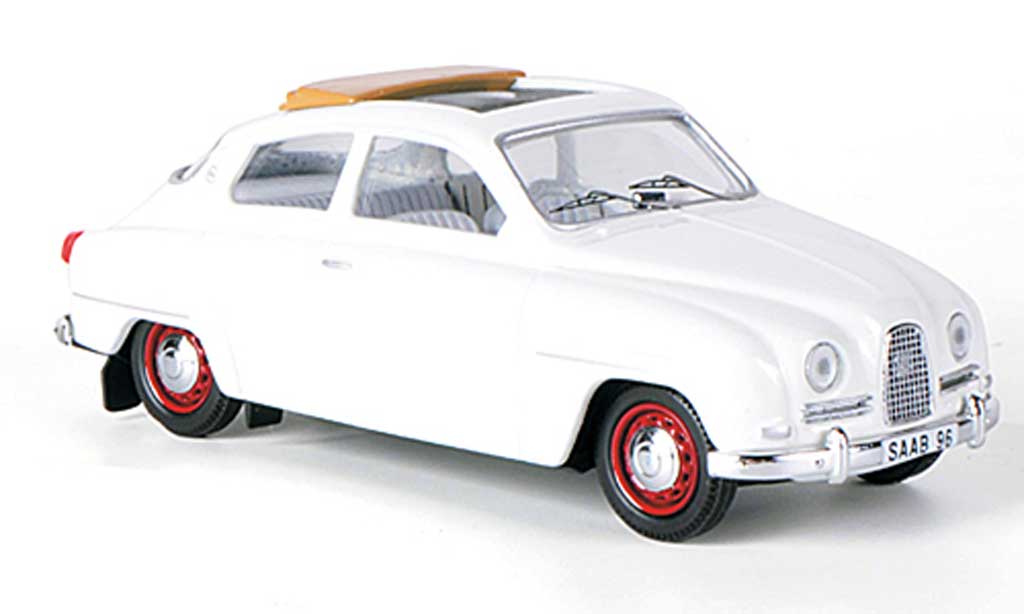 Saab 96 1/43 Skandinavisk white geoffnetes Faltdach 10 diecast model cars