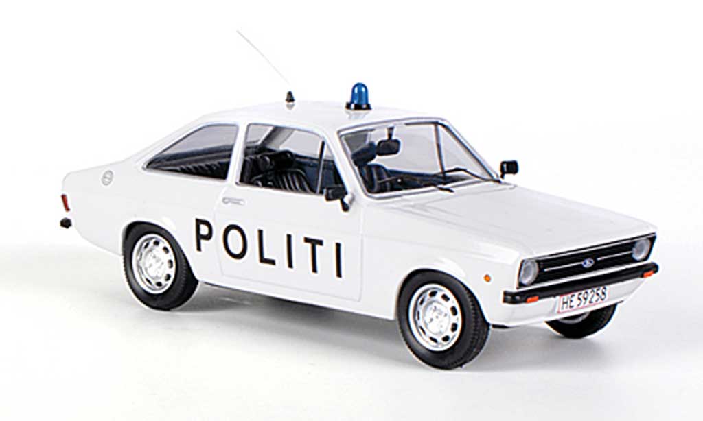 Ford Escort MK2 1/43 Skandinavisk MK2 Politi Police (DK) diecast model cars