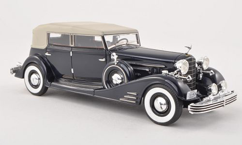 Cadillac Fleetwood 1/43 Neo Allweather Pheaton black-blue limitee edition 300 piece 1933 diecast model cars