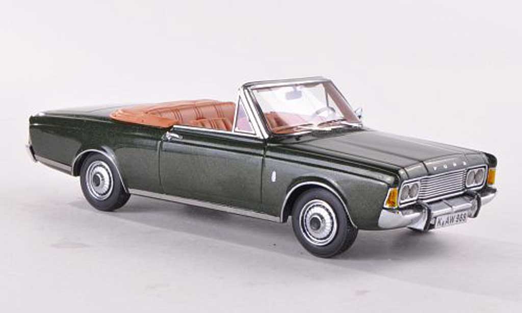 Ford Taunus 1970 1/43 Neo 1970 (P7b) 26M Convertible Deutsch grun diecast model cars