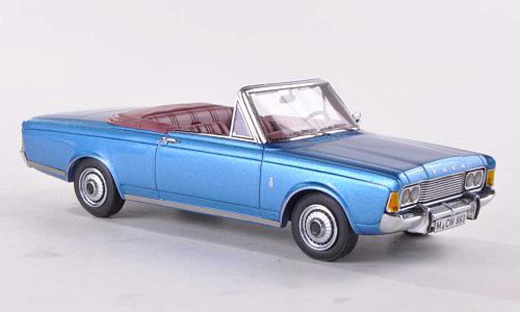 Ford Taunus 1970 1/43 Neo 1970 (P7b) 26M Convertible Deutsch blue limitierte Auflage 300 Stuck diecast model cars