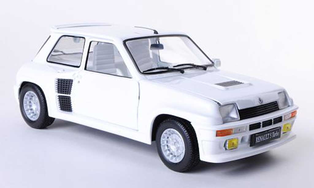 Renault 5 Turbo 1/18 Universal Hobbies Turbo Turbo white diecast model cars