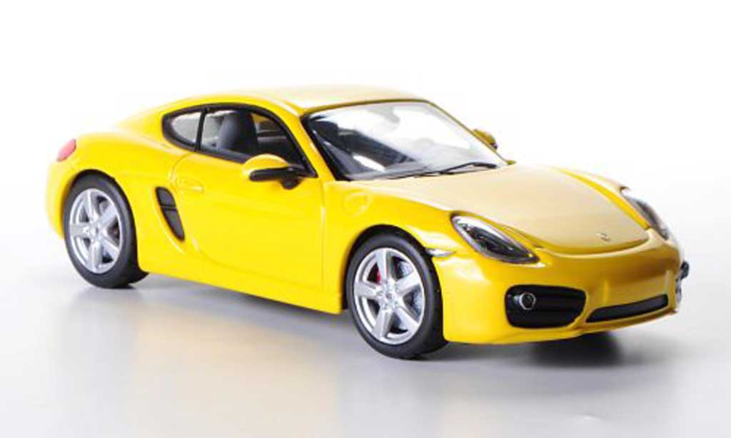 Porsche Cayman S 1/43 Norev S (Typ 981C) yellow 2013 diecast model cars