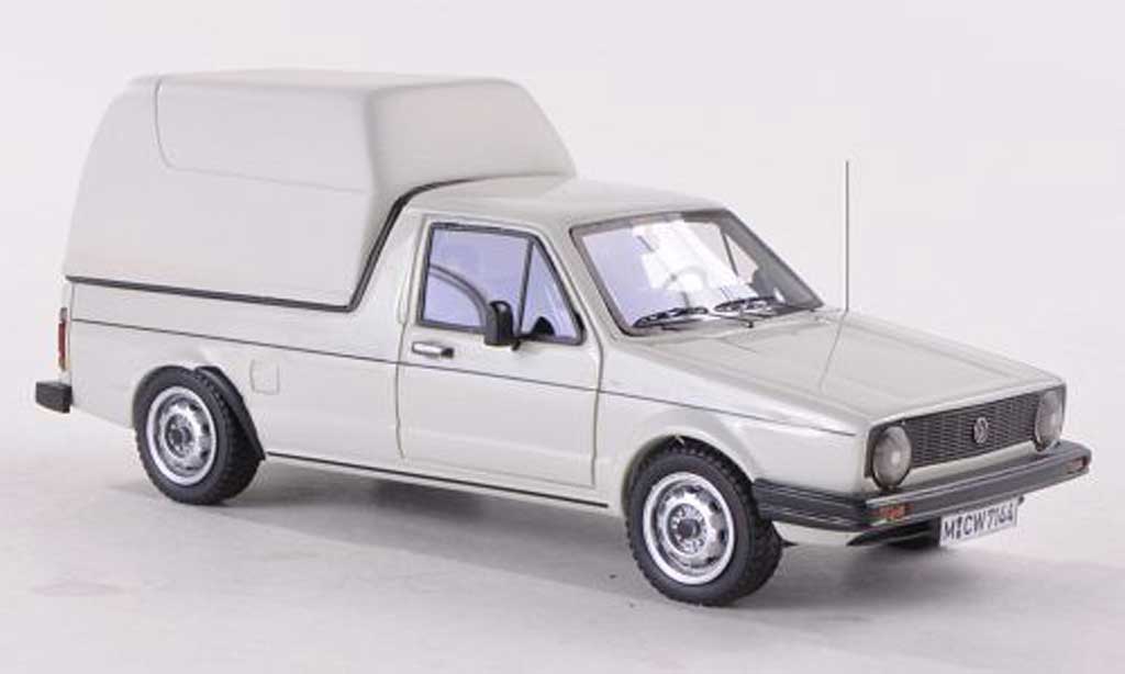 Volkswagen Caddy 1/43 Neo MK1 Kasten white 1981 diecast model cars