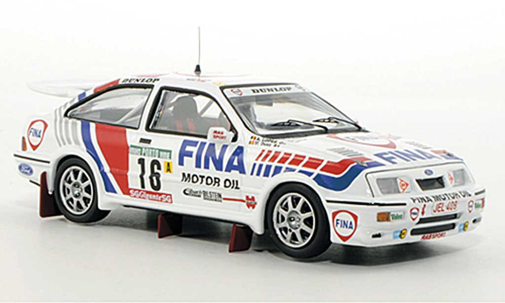 Ford Sierra Cosworth 1/43 Trofeu Cosworth No.16 Fina M.Duez / A.Lopes Rally Portugal 1990 diecast model cars