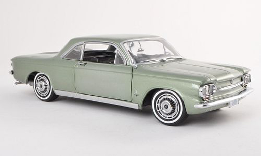 Chevrolet Corvair 1/18 Sun Star Coupe grey-vert 1963 diecast model cars