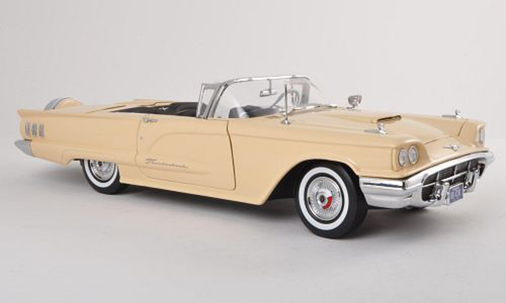 Ford Thunderbird 1960 1/18 Sun Star 1960 Convertible beige diecast model cars
