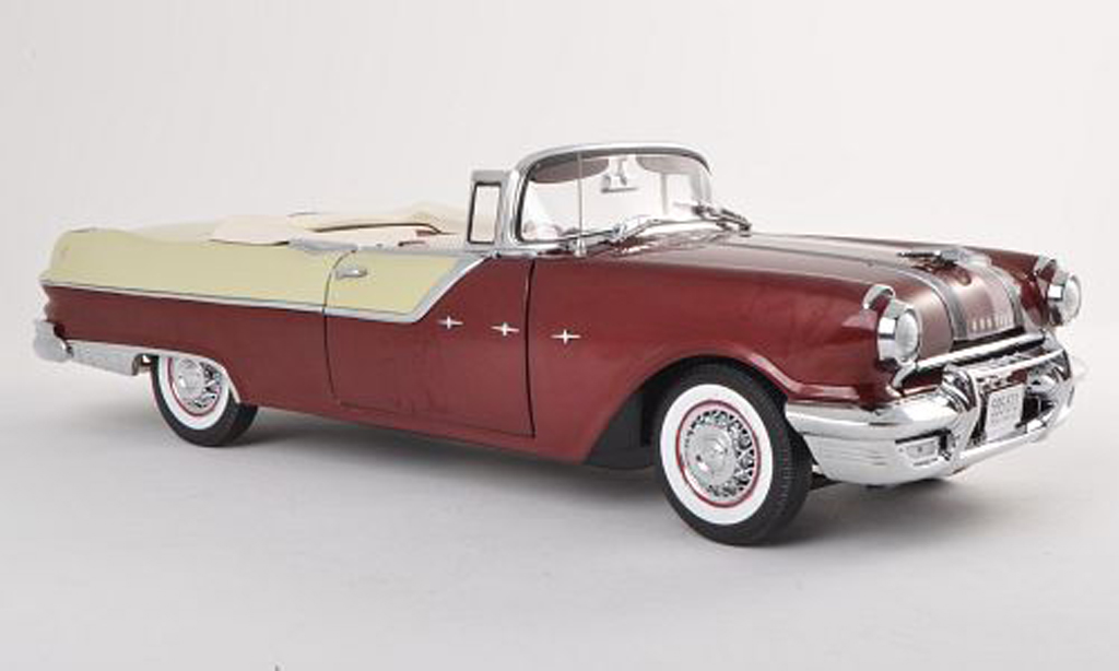 Pontiac Star Chief 1/18 Sun Star Convertible white/black-brun 1955 diecast model cars