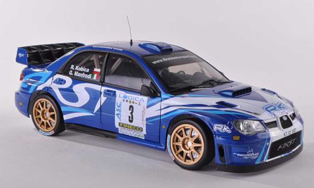 Subaru Impreza WRC 1/18 Sun Star WRC 07 No.3 Ronde Gomitolo di Lana 2012 R.Kubica/G.Manfredi diecast model cars