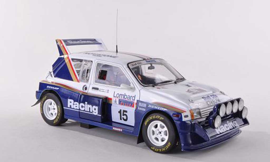 MG Metro 1/18 Sun Star 6R4 No.15 Rothmans RAC Rally 1986 J.McRae/I.Grindrod diecast model cars