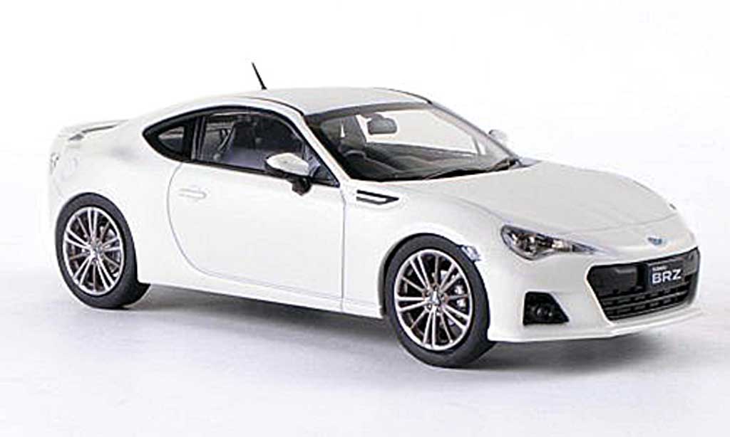 Subaru BRZ 1/43 Ebbro matt white RHD Tokyo Motor Show 2011 diecast model cars