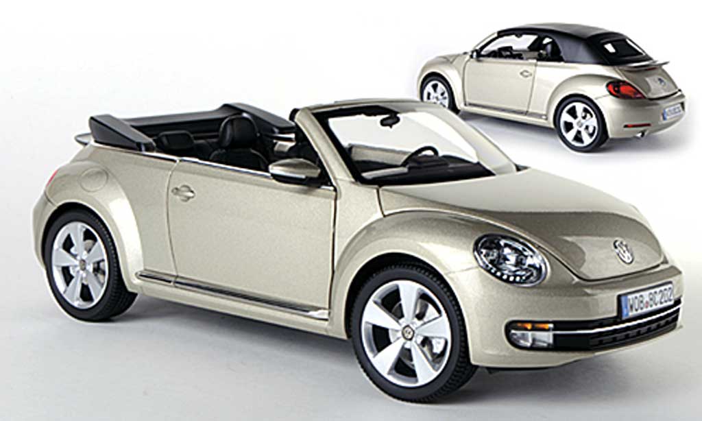 Volkswagen Beetle Cabriolet 1/18 Kyosho Convertible beige 2013 diecast model cars