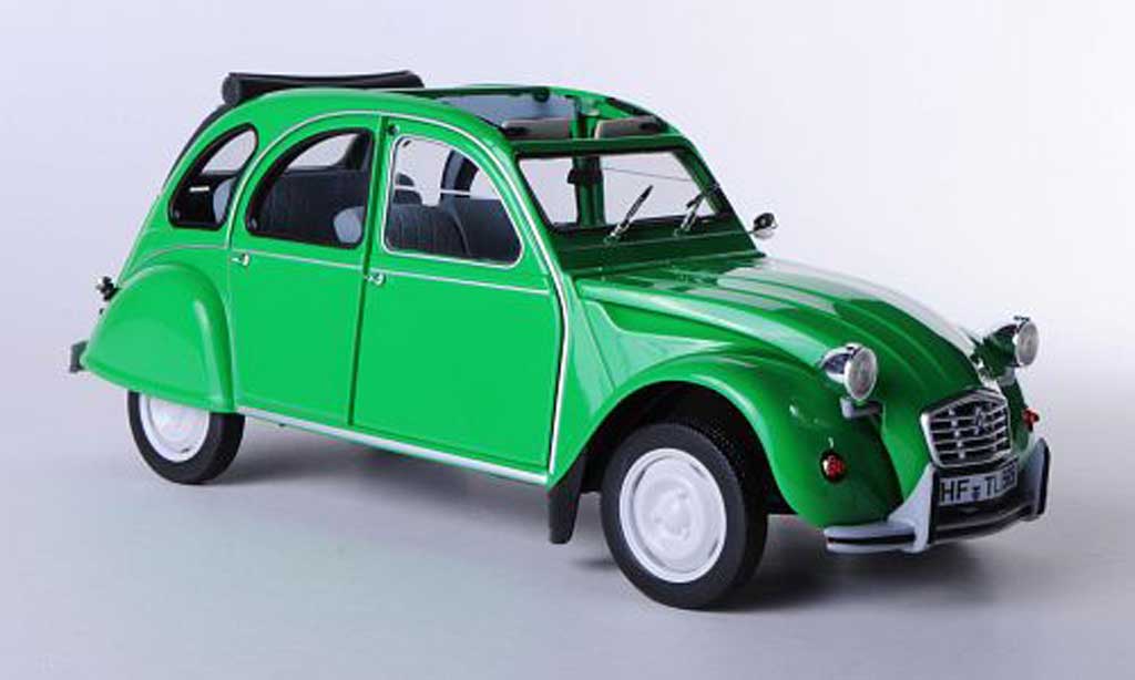 Citroen 2CV V6 1/18 Norev V6 Club grun 1987 diecast model cars