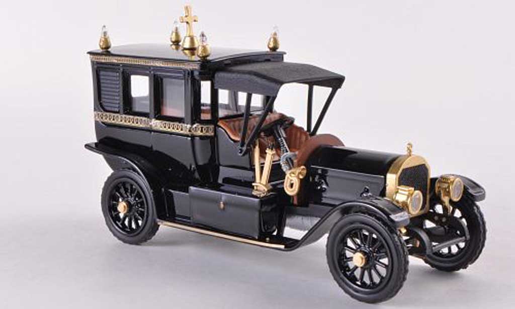 Mercedes 1908 1/43 Rio Bestattungsfahrzeug black/gold diecast model cars