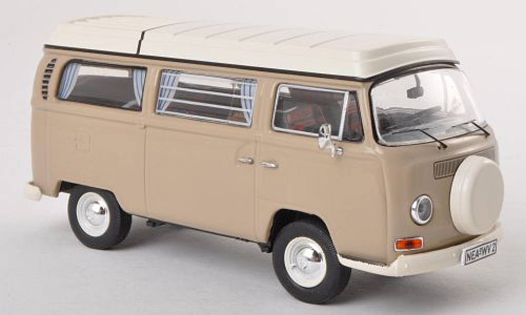 Volkswagen T2 A 1/43 Premium ClassiXXs A Camping (neues toit rabattable Ersatzrad) grey diecast model cars