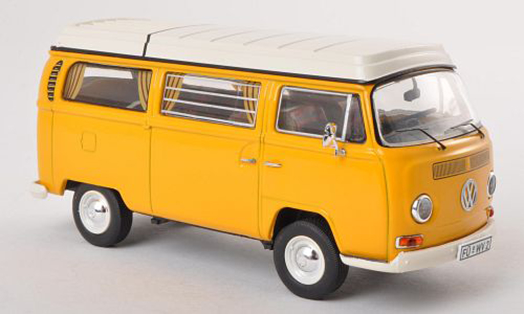 Volkswagen T2 A 1/43 Premium ClassiXXs A Camping (neues Faltdach) yellow diecast model cars