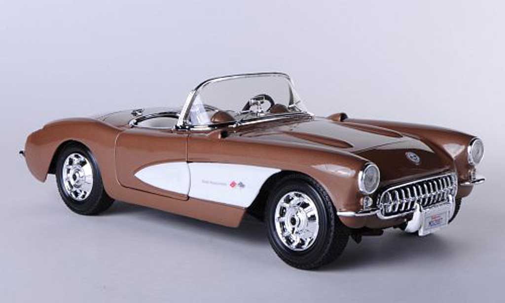 Chevrolet Corvette C1 1/18 Maisto C1 (C1) brown/white diecast model cars