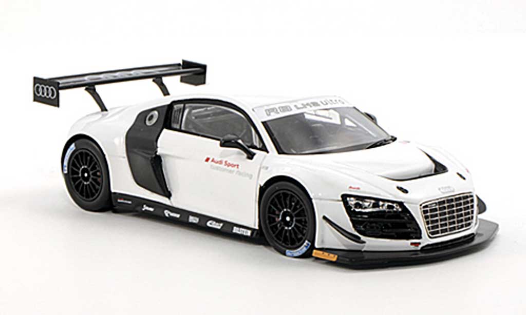 Audi R8 LMS 1/43 Spark LMS Ultra white Plain Body Version 2012 diecast model cars