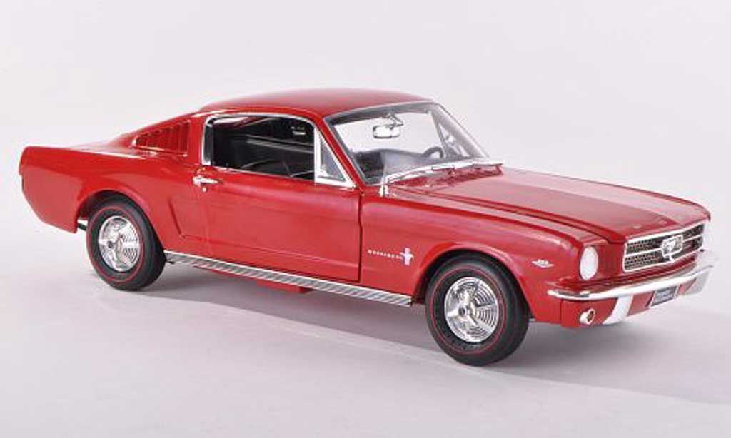 Ford Mustang 1965 1/43 Ertl 1965 2+2 red diecast model cars