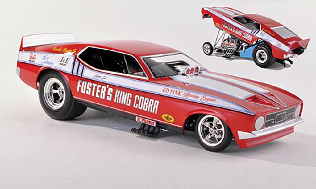 Ford Mustang 1972 1/43 Ertl 1972 NHRA Funny Car Foster's King Cobra diecast model cars