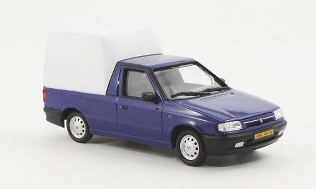 Skoda Felicia 1/43 Abrex Pick-Up blue/white 1996 diecast model cars