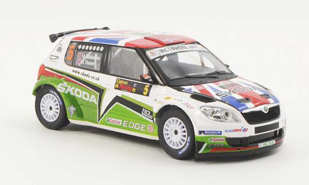 Skoda Fabia S2000 1/43 Abrex S2000 No.5 A.Mikkelsen / O.Floene Rally Zypern 2011 diecast model cars