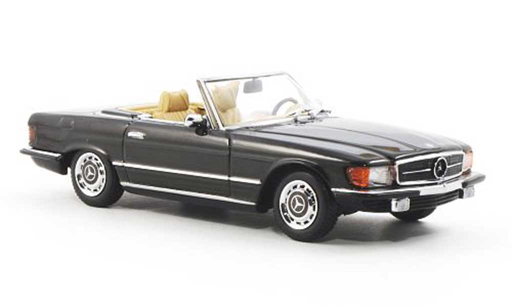 Mercedes 350 SL 1/43 Minichamps SL (R107) brown diecast model cars