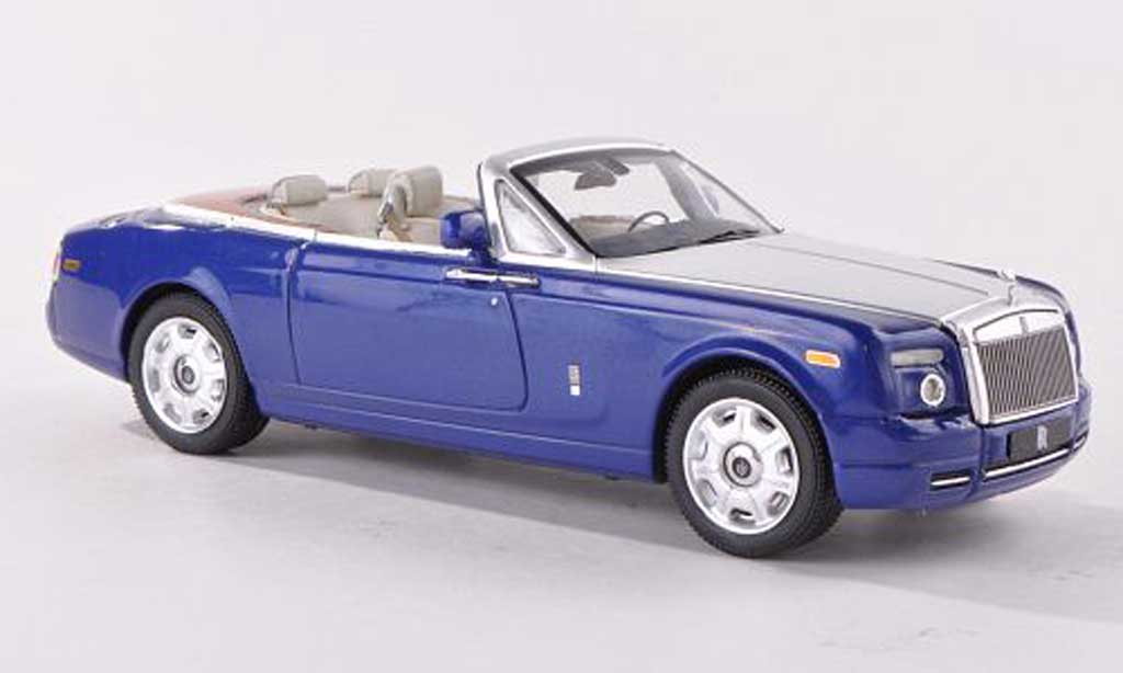Rolls Royce Phantom 2007 1/43 IXO 2007 Drophead Coupe blue/grey LHD diecast model cars