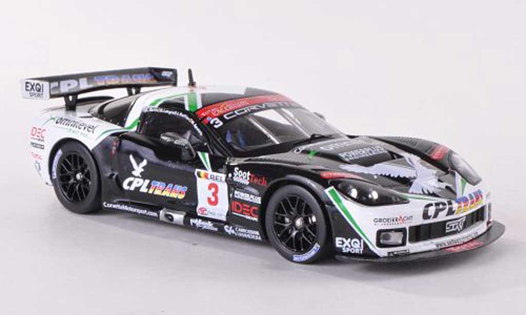 Chevrolet Corvette C6 1/43 IXO STI S206 C6 R No.3 CPL Trans 24h Spa 2009 O.Gavin/J.Ruffier/M.Soulet/B.Longin diecast model cars