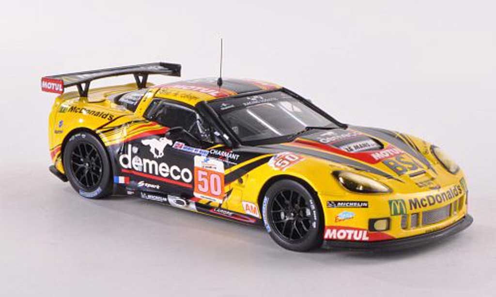 Chevrolet Corvette C6 1/43 IXO C6 ZR1 No.50 demeco/Motul/McDonald s 24h Le Mans 2011 P.Bornhauser/J.Canal/G.Gardel diecast model cars