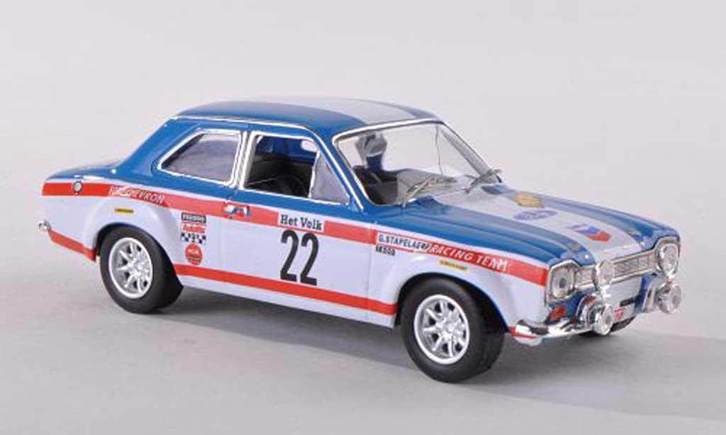 Ford Escort MK1 1/43 IXO MK1 1600TC No.22 Chevron Rally Ypres 1970 Stapelaere/Aerts diecast model cars