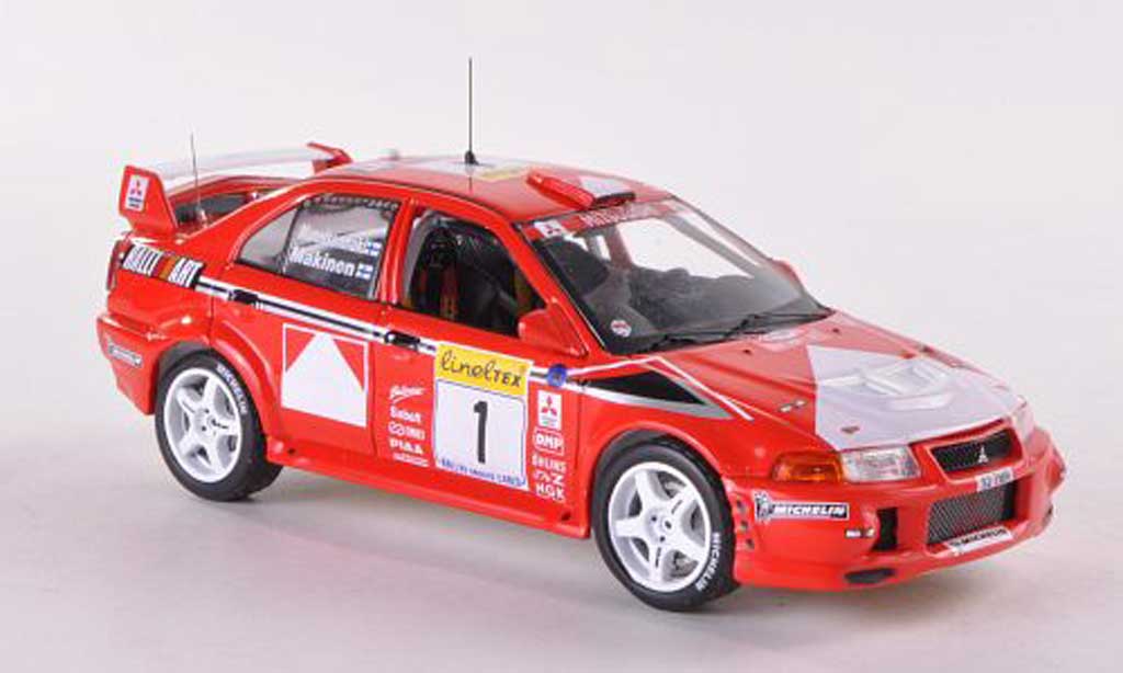 Mitsubishi Lancer Evolution VI 1/43 IXO Evolution VI No.1 Ralliart Rally Monte Carlo 1999 T.Makinen/R.Mannisenmaki diecast model cars
