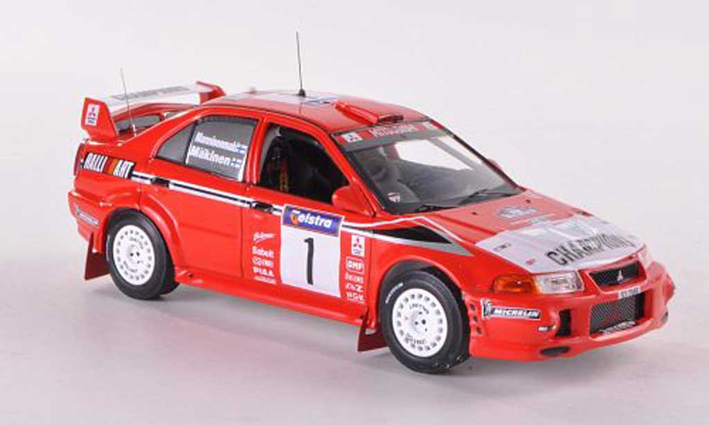 Mitsubishi Lancer Evolution VI 1/43 IXO Evolution VI No.1 Ralliart Champions Rally Australien 1999 T.Makinen/R.Mannisenmaki diecast model cars