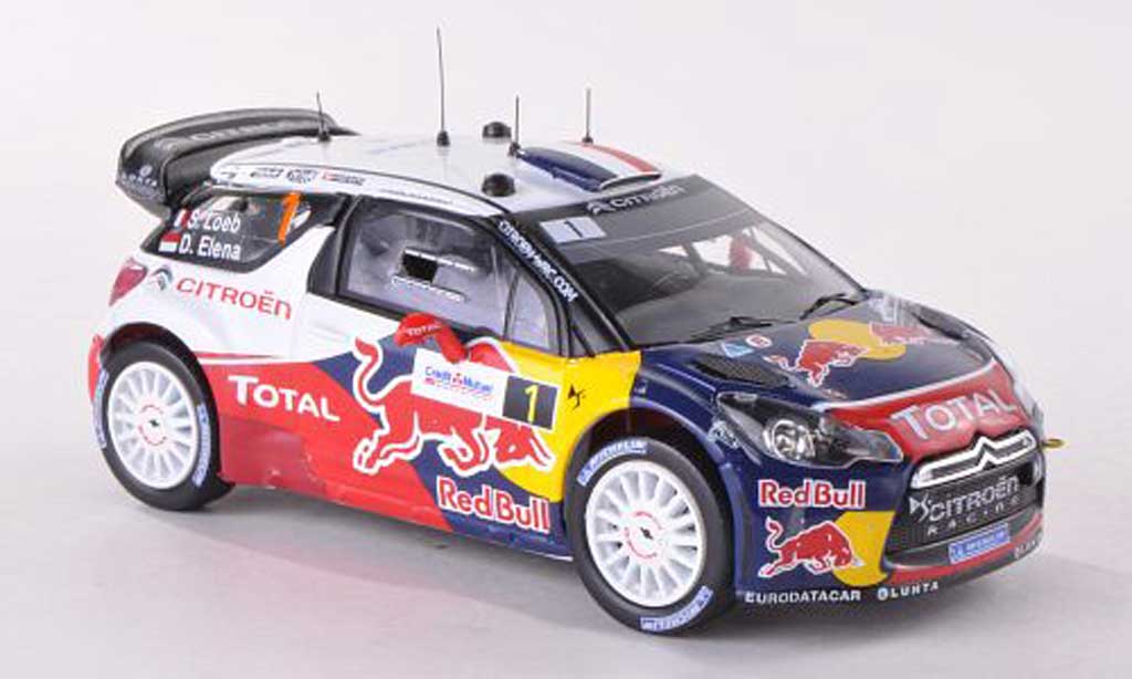 DS Automobiles DS3 WRC 2012 1/43 IXO WRC 2012 No.1 Total Rally de France S.Loeb/D.Elena diecast model cars