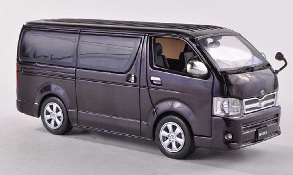 Toyota Hiace 1/43 J Collection Super GL black-violet RHD 2012 diecast model cars