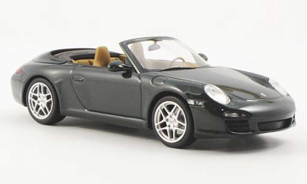 Porsche 997 Cabriolet 1/43 Minichamps Convertible S grun diecast model cars