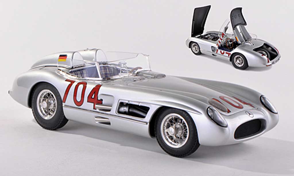 Mercedes 300 SLR 1/43 CMC SLR No.704 Mille Miglia 1955 H.Herrmann/H.Eger diecast model cars