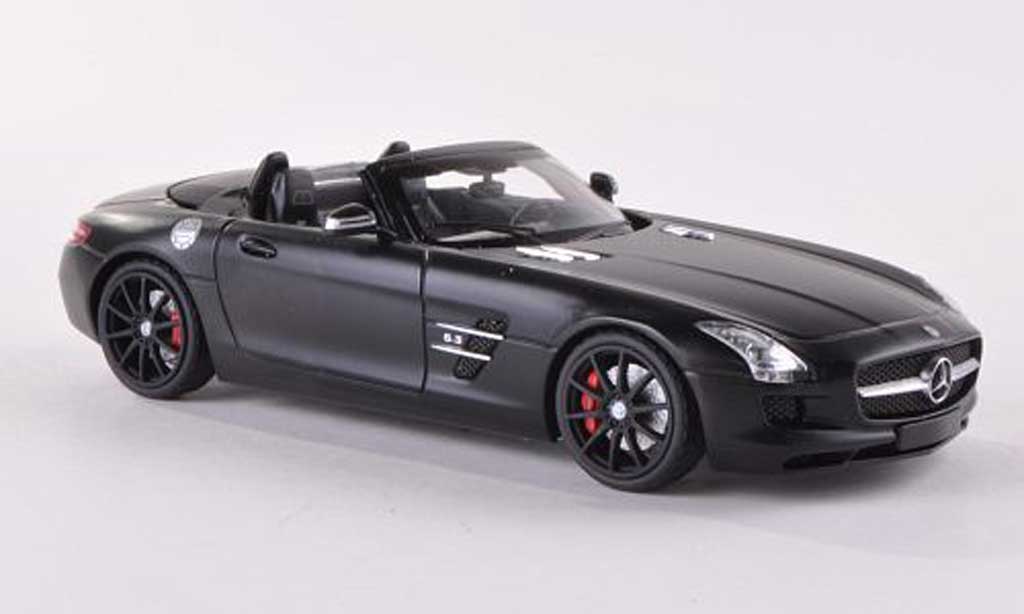Mercedes SLS 1/43 Schuco AMG Roadster (R197) mattblack diecast model cars