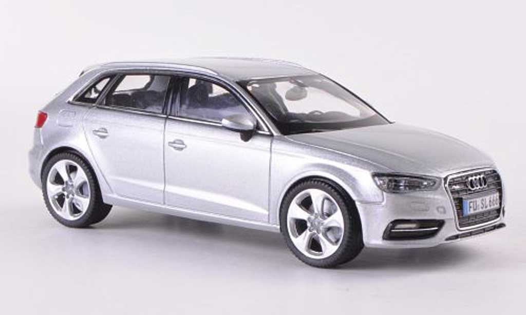 Audi A3 1/43 Schuco Sportback grey 2012 diecast model cars