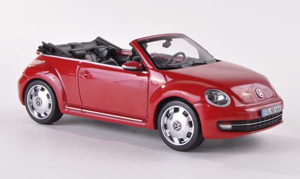 Volkswagen Beetle 1/43 Schuco Convertible red diecast model cars