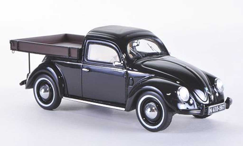 Volkswagen Kafer 1/43 Schuco Beutler-Pritsche black diecast model cars