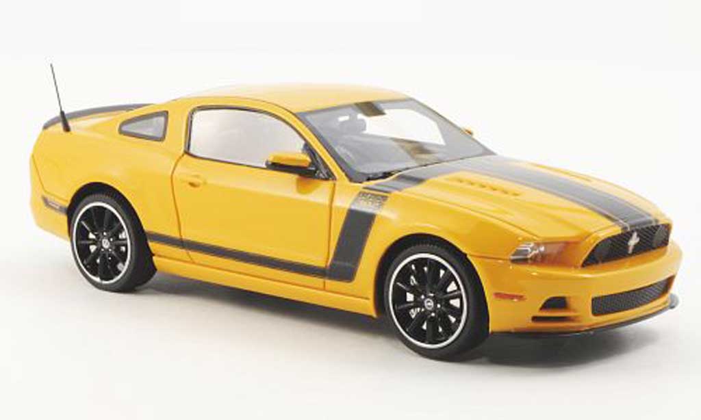 Ford Mustang 2013 1/43 Schuco 2013 Boss 302 yellow diecast model cars