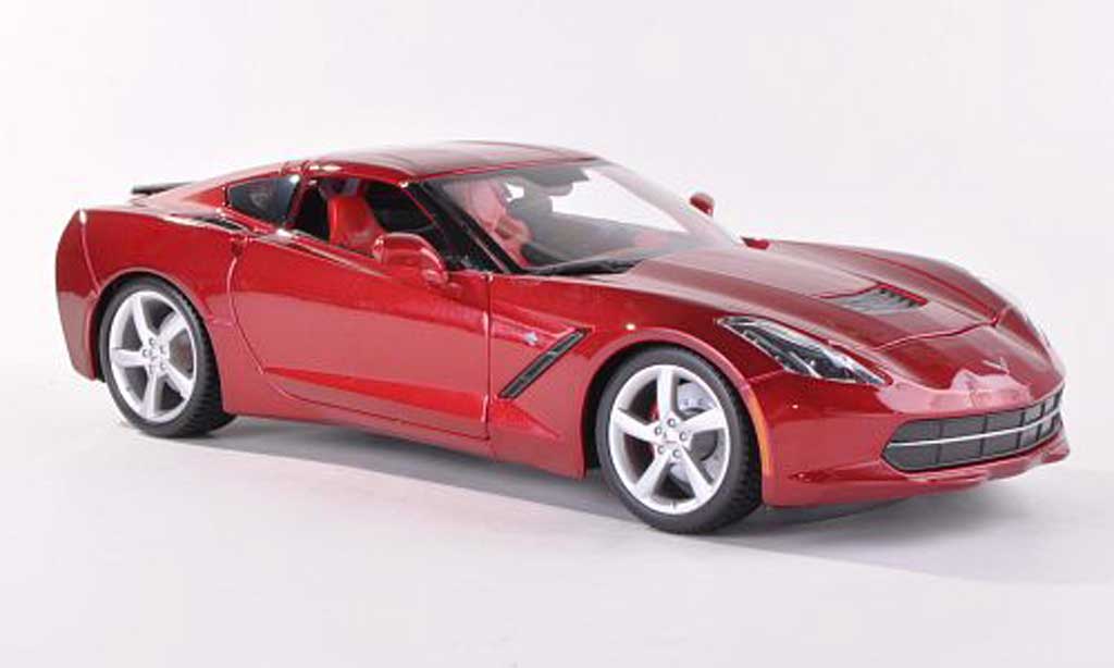 Chevrolet Corvette C7 1/43 Maisto C7 Stingray (C7) black-red diecast model cars