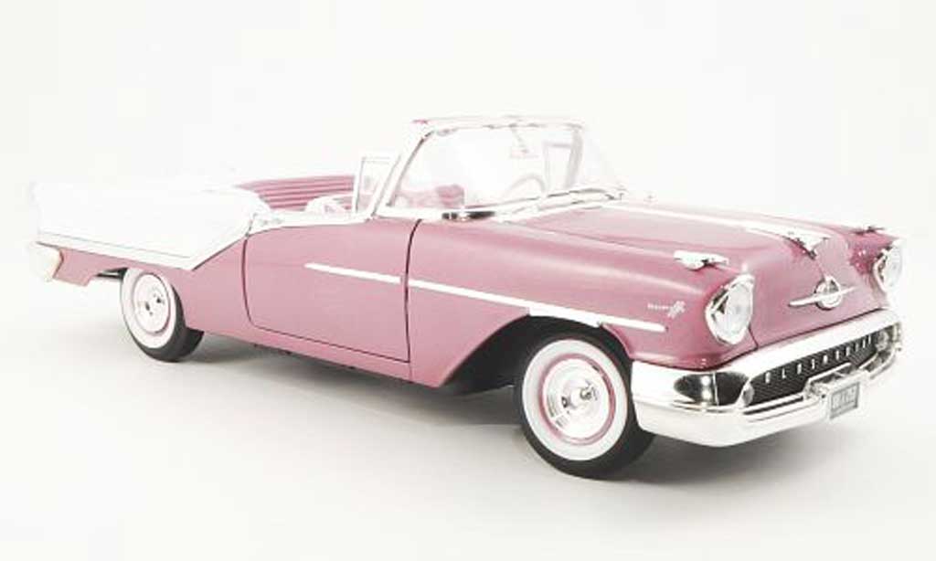 Oldsmobile Super 88 1/18 Yat Ming Convertible flieder/white 1957 diecast model cars