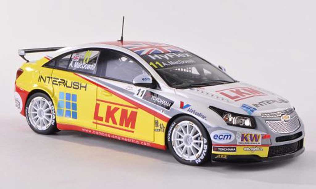 Chevrolet Cruze 2012 1/43 Spark 2012 1.6T No.11 LKM A.Macdowall WTCC Macau diecast model cars