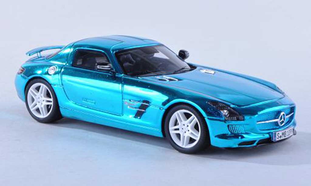 Mercedes SLS 1/43 Spark AMG E-conduire clair-blue 2012 diecast model cars